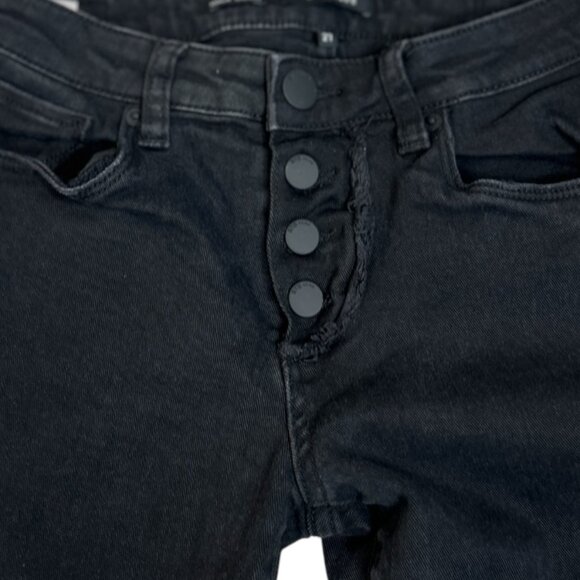 STS Blue Women’s Alice Ankle Skinny Black Jeans Size 27 Cotton Button Fly - Picture 2 of 11